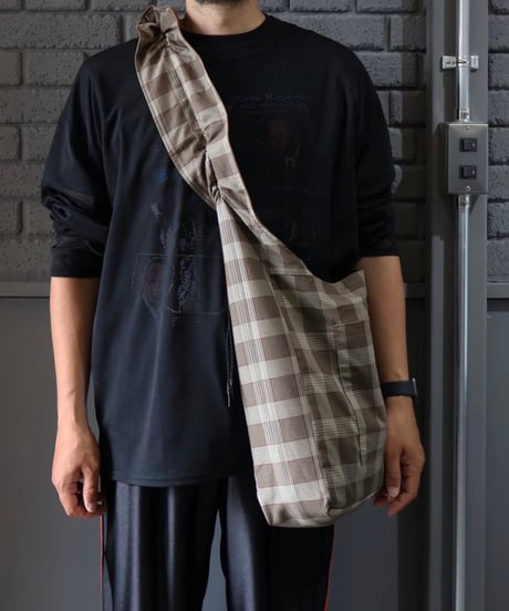 〈B:together〉 × 〈Maruchan〉“SHRINK BAG 17L” / Khaki x Brown Plaid