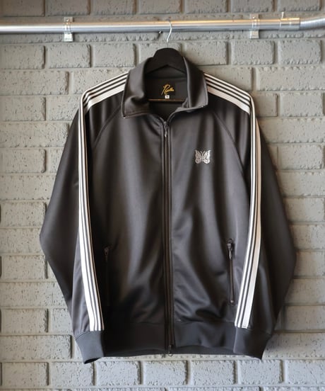 〈NEEDLES〉Track Jacket - Poly Smooth / Charcoal, Green