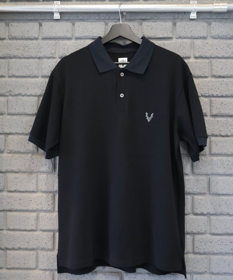 〈SOUTH2 WEST8〉S/S Polo Shirt - Cotton Pique / Green, Black