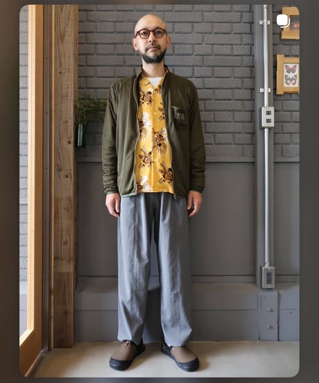 〈SOUTH2 WEST8〉Reversible Zipped Shirt - Poly Tricot / Olive