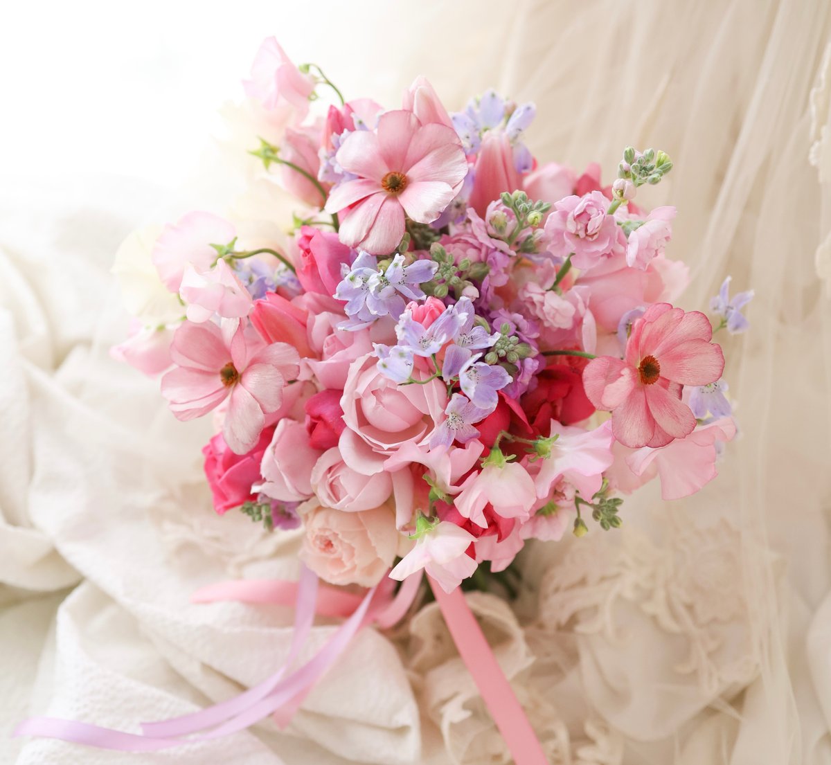 Hobikoe ウェディングブーケ ブートニアホルダー wedding bouquet