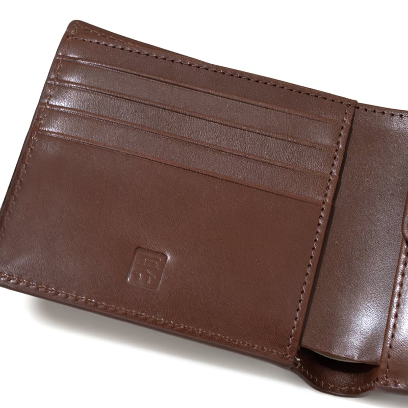 正介 [マサスケ] MASASUKE 栃木レザー二つ折り財布 BROWN | 正介商店