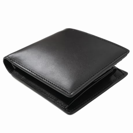 正介 [マサスケ] MASASUKE 栃木レザー二つ折り財布 BLACK