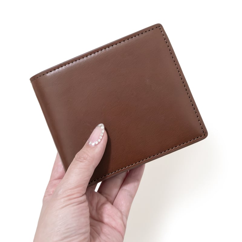 正介 [マサスケ] MASASUKE 栃木レザー二つ折り財布 BROWN | 正介商店