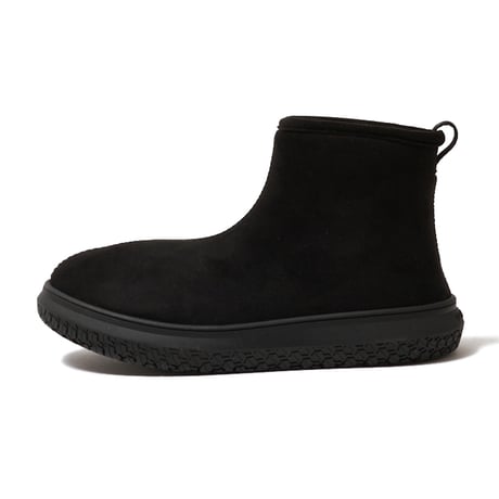 USESTU [ウセツ] ウォータプルーフ ベアフットラスト リカバリー ミッドカット ブーツU-010-060  Urbanie-Mid  “アーバニーミッド” BLACK SUEDE