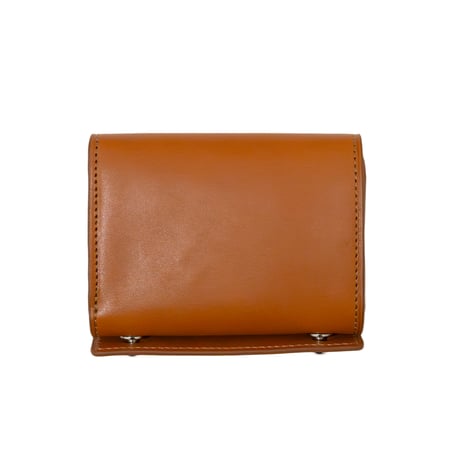 正介 [マサスケ] MASASUKE 栃木レザーコンパクトカシメ財布 CAMEL