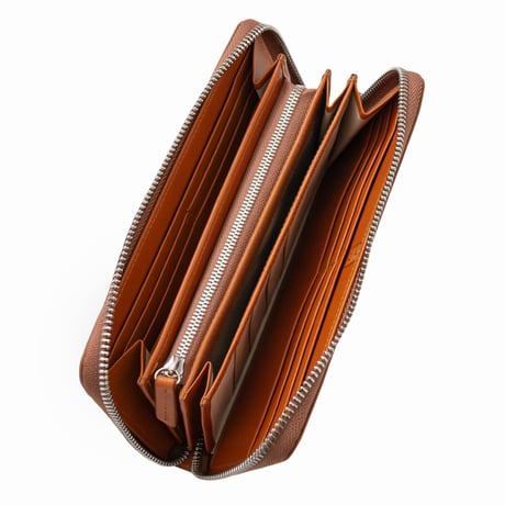 正介 [マサスケ] MASASUKE 栃木レザーラウンドファスナー 長財布 CAMEL