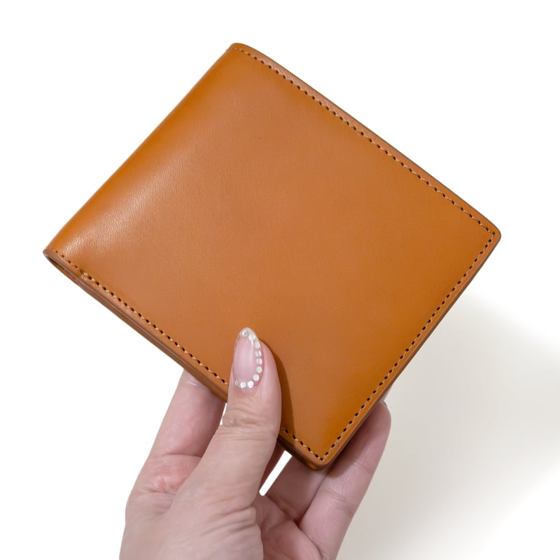 正介 [マサスケ] MASASUKE 栃木レザー二つ折り財布 CAMEL | 正介商店