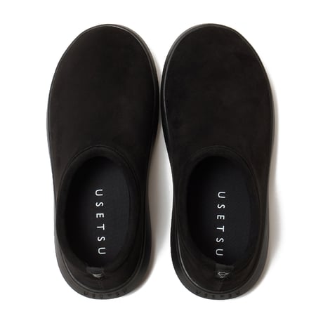 USESTU [ウセツ] ウォータプルーフ リカバリー サボ シュース U-008-060 Flexy“フレクシー” BLACK SUEDE