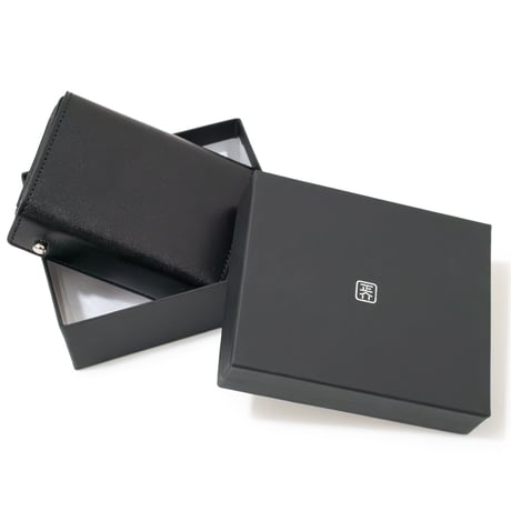 正介 [マサスケ] MASASUKE 栃木レザーコンパクトカシメ財布 BLACK