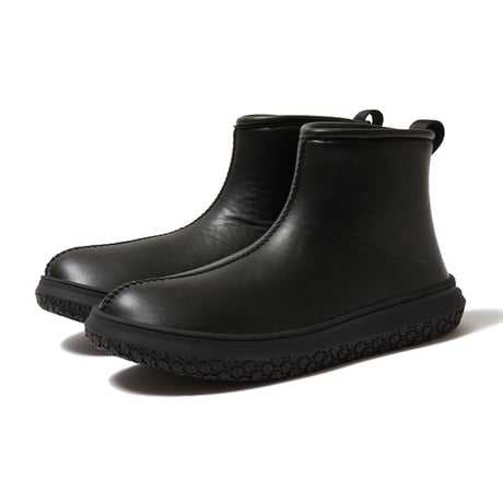 USESTU [ウセツ] ウォータプルーフ ベアフットラスト リカバリー ミッドカット ブーツU-010-060  Urbanie-Mid  “アーバニーミッド” BLACK SMOOTH