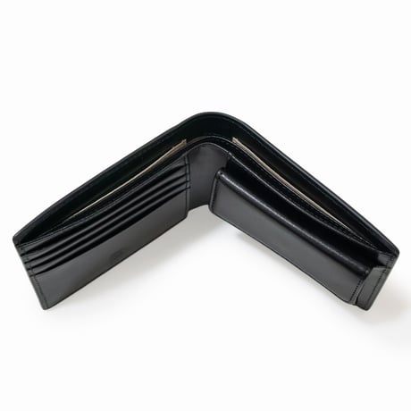 正介 [マサスケ] MASASUKE 栃木レザー二つ折り財布 BLACK