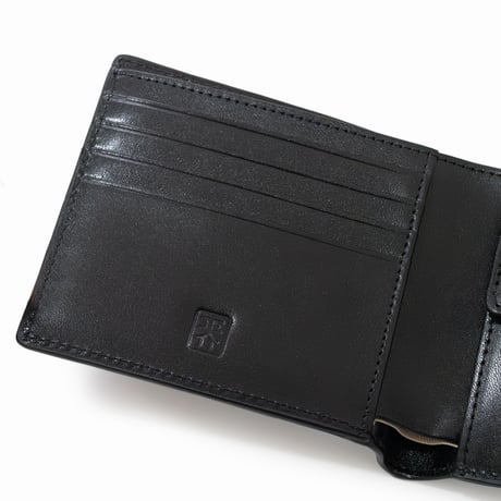 正介 [マサスケ] MASASUKE 栃木レザー二つ折り財布 BLACK