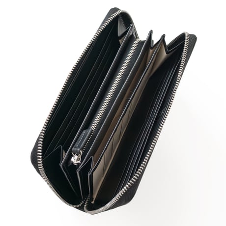 正介 [マサスケ] MASASUKE 栃木レザーラウンドファスナー 長財布 BLACK