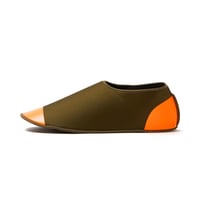 USESTU [ウセツ] ウォータプルーフ リカバリー カラーコンビ ルームシュース スリッパ U-006-001 uwa-baki  “ウワバキ” KHAKI×ORANGE