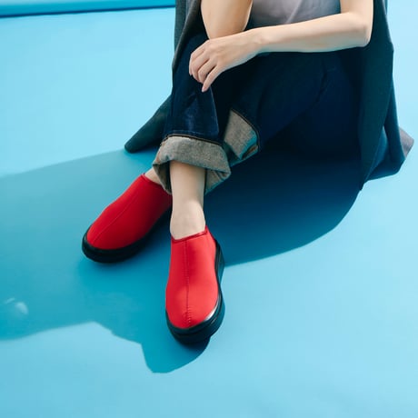 UESETU（ウセツ）ウォータリペレント スニーカー リガバリー レインシューズ U-003-543  Basic “ベーシック” RED×BLACK