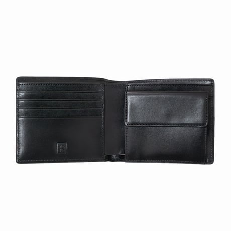 正介 [マサスケ] MASASUKE 栃木レザー二つ折り財布 BLACK