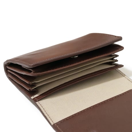正介 [マサスケ] MASASUKE 栃木レザーコンパクトカシメ財布 BROWN
