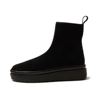 UESETU（ウセツ）ウォータプルーフ ノンスリップ スニーカー リガバリー スノーブーツ U-001-543 Grippy “グリッピー” BLACK SUEDE×BLACK