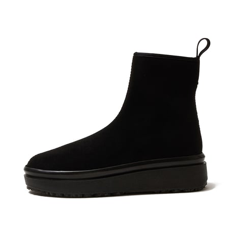 UESETU（ウセツ）ウォータプルーフ ノンスリップ スニーカー リガバリー スノーブーツ U-001-543 Grippy “グリッピー” BLACK SUEDE×BLACK