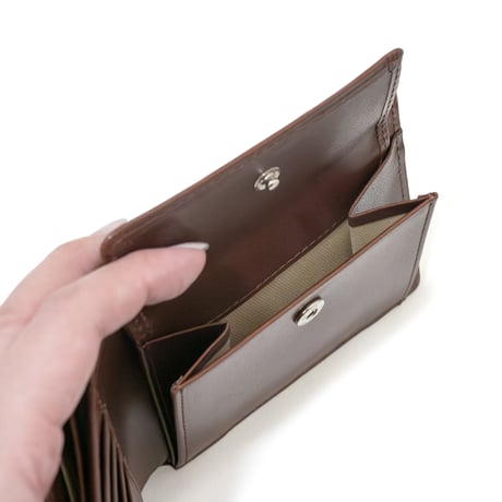 正介 [マサスケ] MASASUKE 栃木レザー二つ折り財布 BROWN