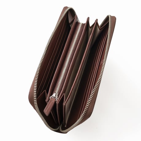 正介 [マサスケ] MASASUKE 栃木レザーラウンドファスナー 長財布 BROWN