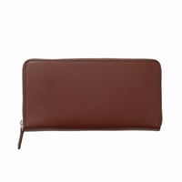 正介 [マサスケ] MASASUKE 栃木レザーラウンドファスナー 長財布 BROWN