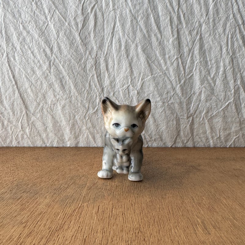親子ねこのフィギュリン | とえん堂