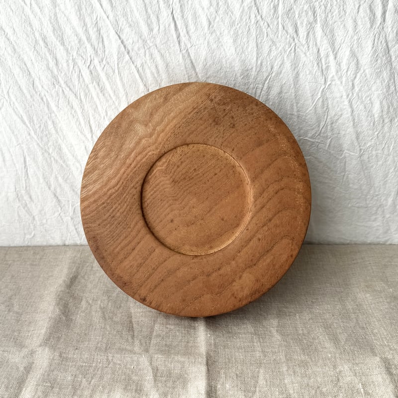 丸盆　くり抜き木工品　虎杢目 丸盆 くり抜き木工品 虎杢目 【公式通販】