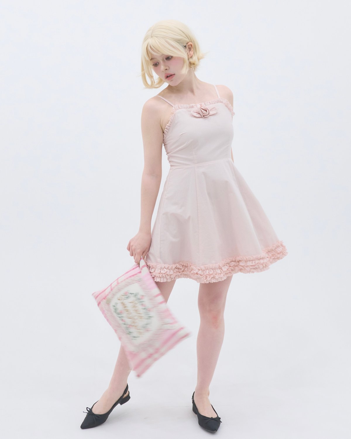 rose frill cami dress | sovisoon.official STORE