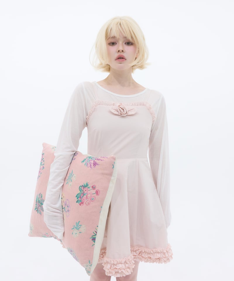 rose frill cami dress | sovisoon.official STORE