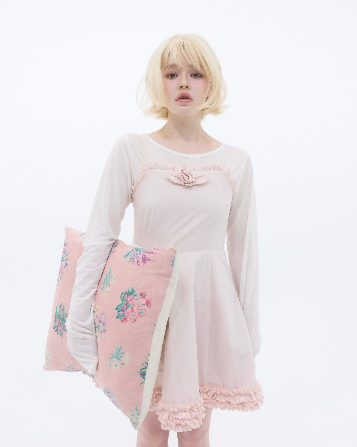 rose frill cami dress | sovisoon.official STORE