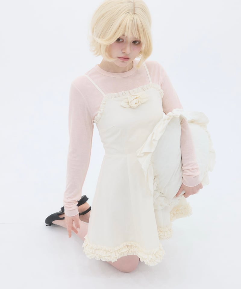 rose frill cami dress | sovisoon.official STORE