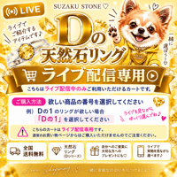 D12※ライブ配信専用カート　天然石リング １２００円（※送料無料）