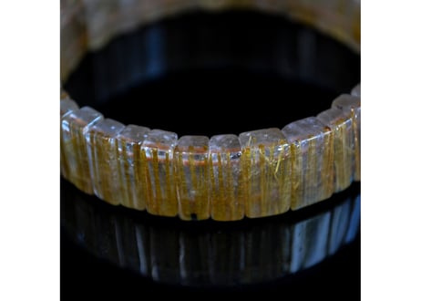 ルチルクォーツ バングル 13mm×5mm×5mm