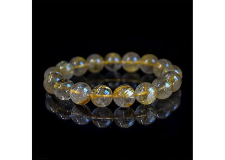 ゴールドルチルクォーツ ブレスレット 12mm