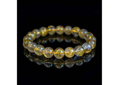 ゴールドルチルクォーツ ブレスレット 10mm