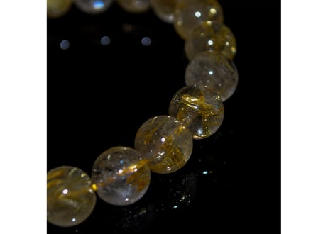 ゴールドルチルクォーツ ブレスレット 10mm