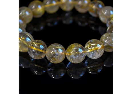 ゴールドルチルクォーツ ブレスレット 12mm