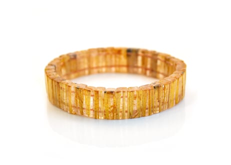 ルチルクォーツ バングル 13mm×5mm×5mm