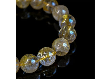 ゴールドルチルクォーツ ブレスレット 12mm
