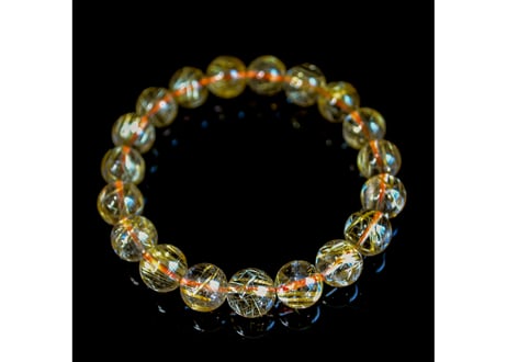 ゴールドルチルクォーツ ブレスレット 10mm