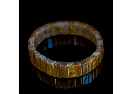 ルチルクォーツ バングル 13mm×5mm×5mm