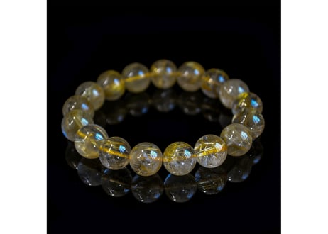 ゴールドルチルクォーツ ブレスレット 12mm
