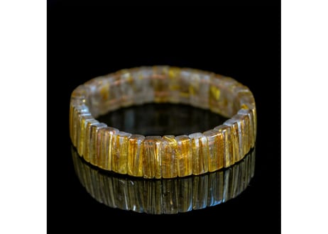 ルチルクォーツ バングル 13mm×5mm×5mm
