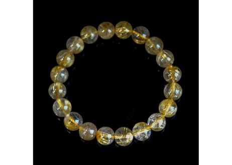 ゴールドルチルクォーツ ブレスレット 10mm