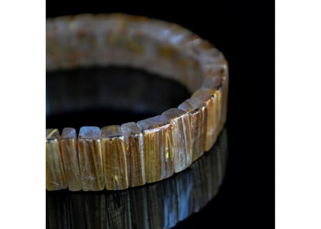 ルチルクォーツ バングル 13mm×5mm×5mm