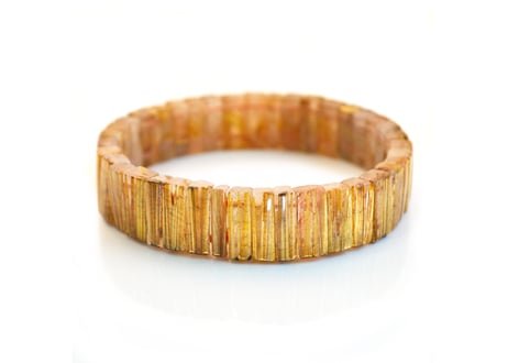 ルチルクォーツ バングル 13mm×5mm×5mm
