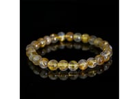 ゴールドルチルクォーツ ブレスレット 8mm