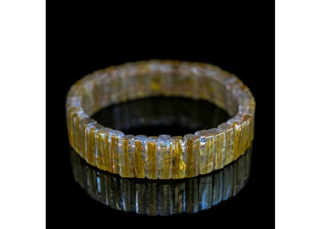 ルチルクォーツ バングル 13mm×5mm×5mm
